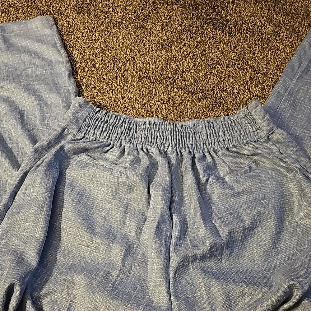 ELF Light Blue Wide Leg Pants - Women - Picture 6 of 8